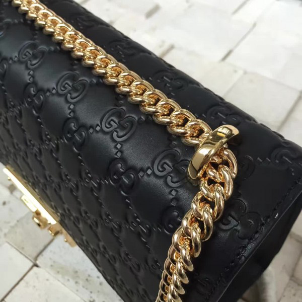 Gvc*1 gg leather padlock cohotbag 2165