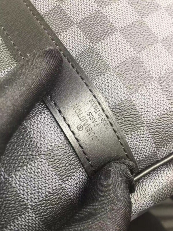 l0vis Vvtt0n keepall 55 damier graphite canvas black 3623_55cm x 31cm x 24cm
