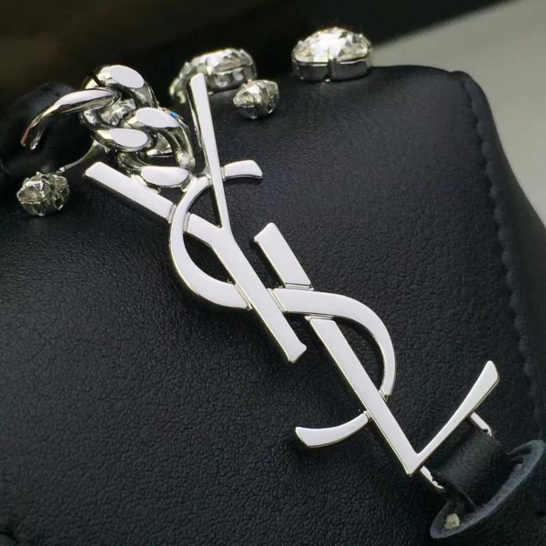 Y51 bucket bag black silver 10cm x 10cm x 14cm