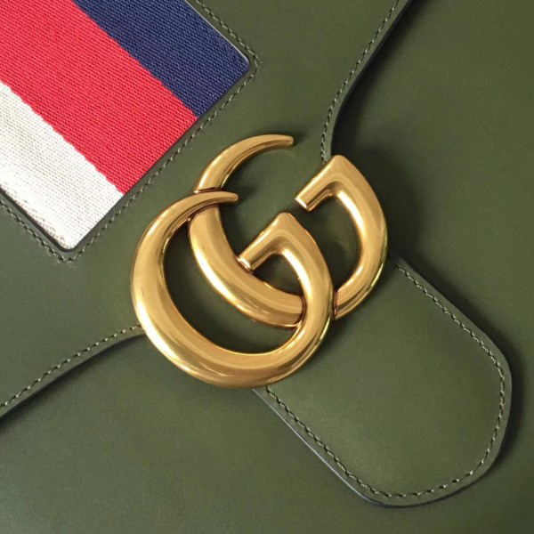 Gvc*1 marmont shoulder bag dark green 2637 36*24.5*13cm