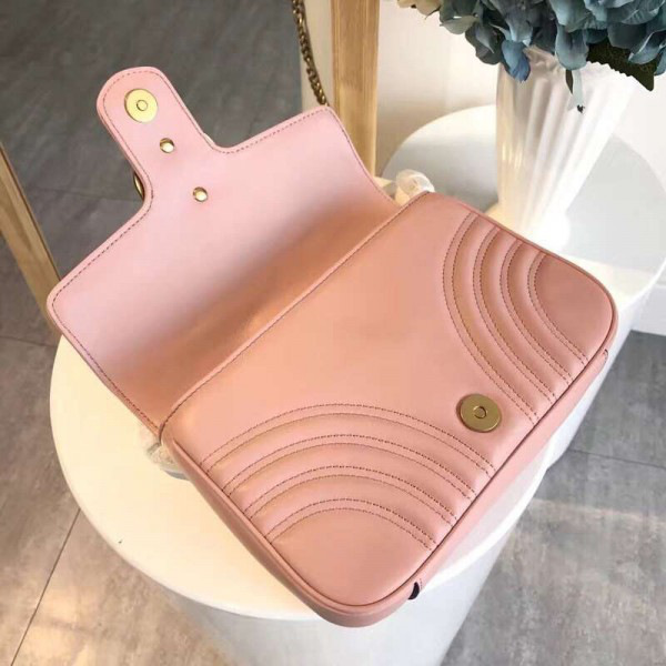 Gvc*1 marmont bag pink 2638  21.5*18*5cm