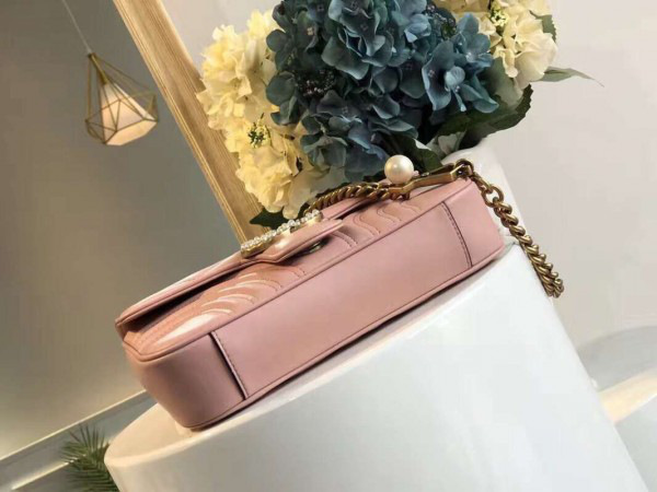 Gvc*1 marmont bag pink 2638  21.5*18*5cm