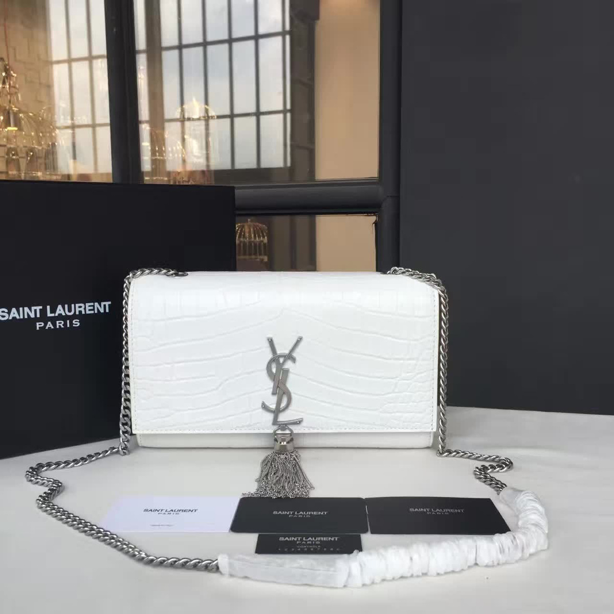 Y51 monogram kate bag with leather tassel cohotbag 4760