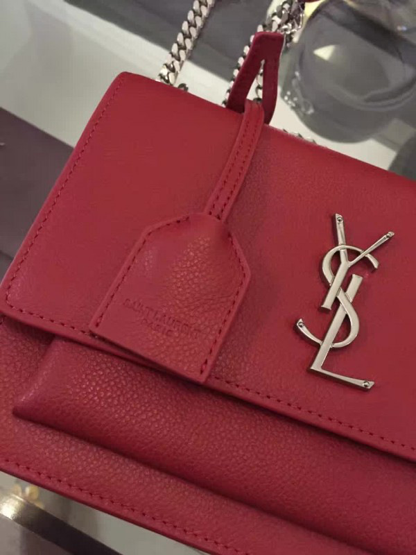 Y51 medium sunset bag grained leather 4872  22cm x 16cm x 8cm