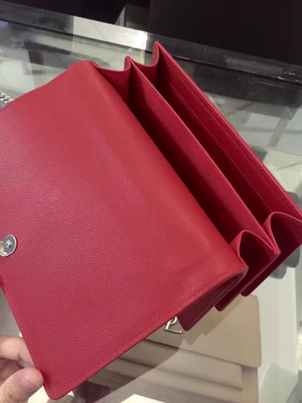 Y51 medium sunset bag grained leather 4872  22cm x 16cm x 8cm