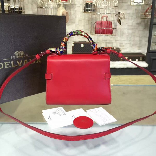 De1uavx calfskin mini tempete satchel red 1460 21cm x 8cm x 16 cm