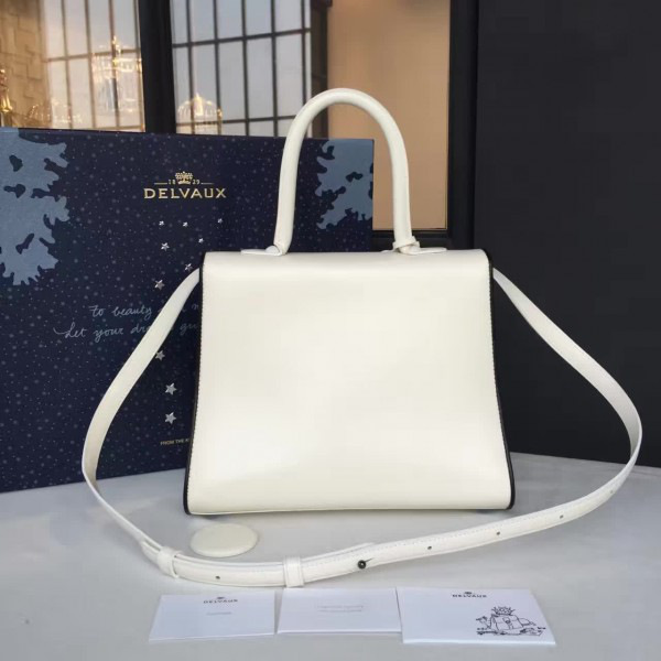 De1uavx mini brillant satchel smooth leather white 1469 20cm x 10cm x 16cm