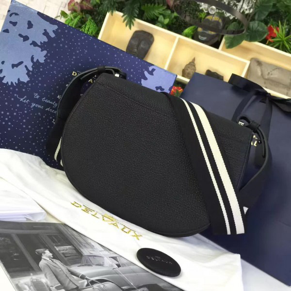 De1uavx calfskin le mutin saddle bag black 1507 29cm x 4cm x 22cm