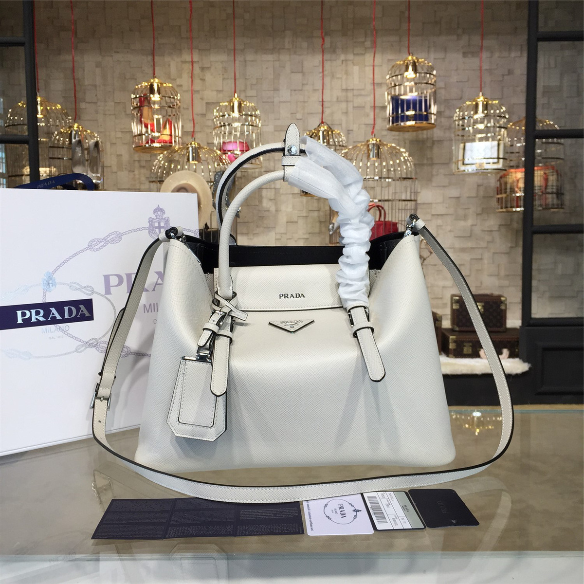 Pra*a cortex double medium bag z4086  33cm x 13cm x 24cm