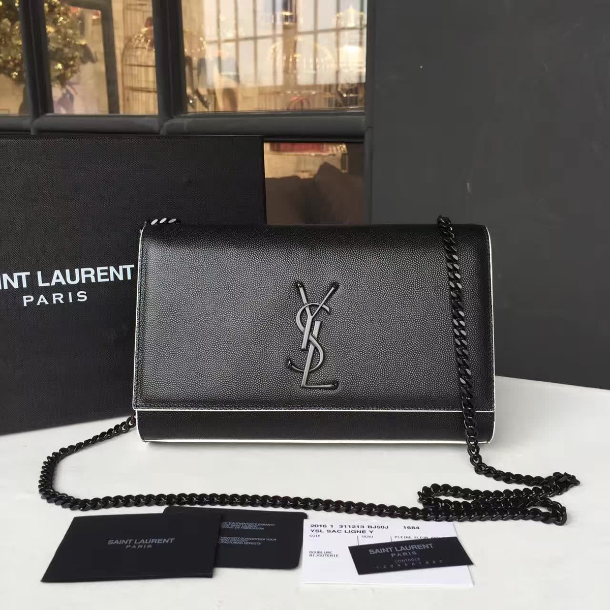 Y51 monogram kate grain de poudre embossed leather cohotbag 4744