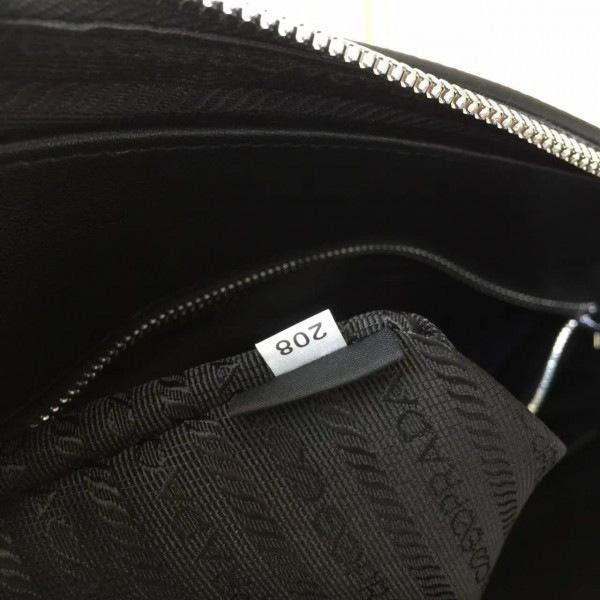 Pra*a leather briefcase 4332 36cmx6.5cmx28cm