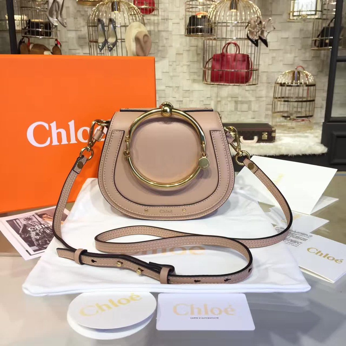 Ch10e leather nile z1336 19.5cm x 6.5cm x 16cm