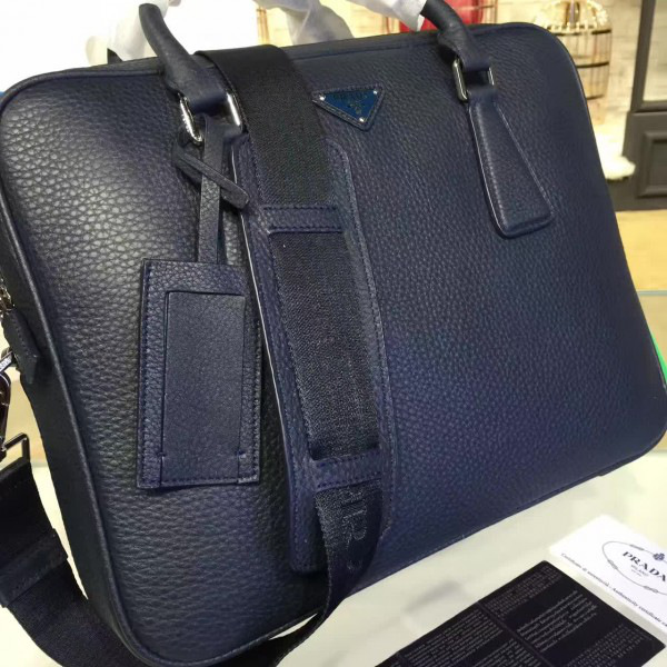 Pra*a leather briefcase 4200 36cm x 8cm x 28cm