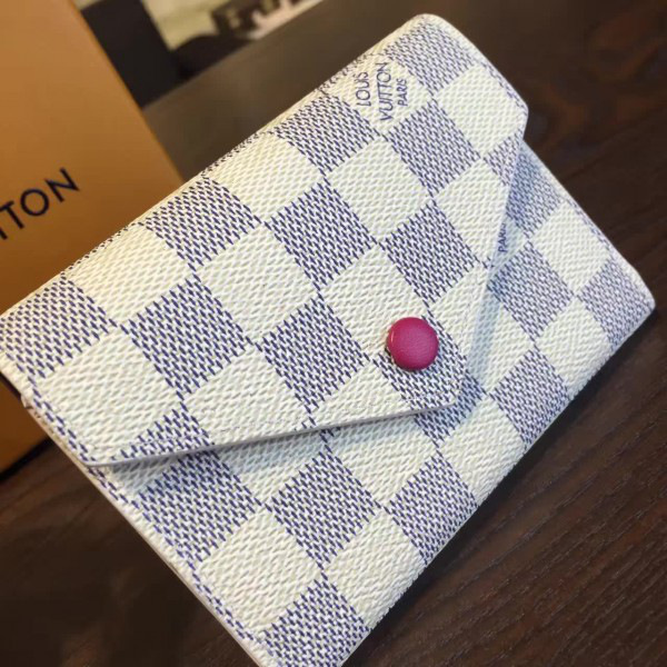 cohotbag l0vis Vvtt0n victorine  wallet damier azur canvas 3197