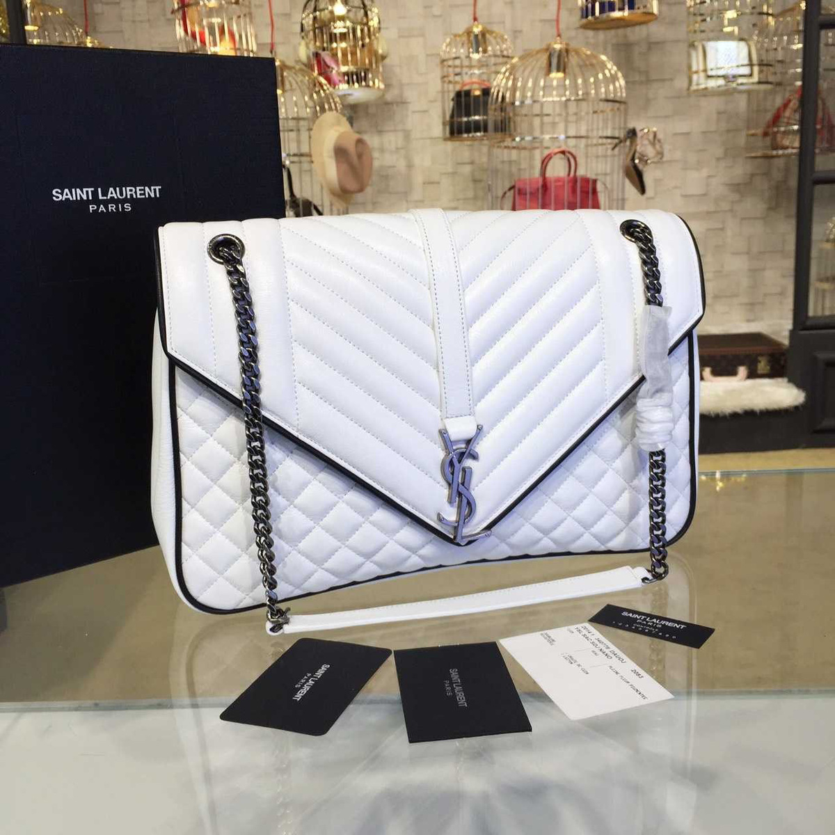 Y51 envelop satchel large white 4810 31cm x 21.5cm x 8 cm