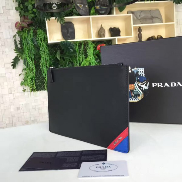 Pra*a leather clutch bag 4186