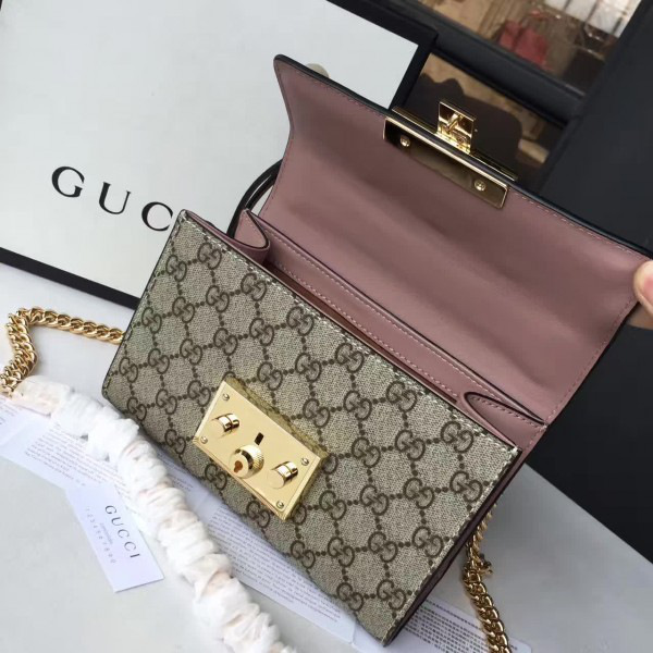 Gvc*1 gg leather padlock studded cohotbag
