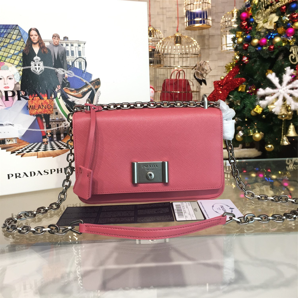 Pra*a metal closure 3919 23.5cm x 4.5cm x 15cm