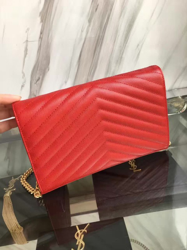 Y51 gold monogram college red 5081 22cm x 5.5cm x 13.5cm