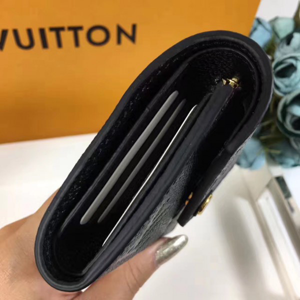 l0vis Vvtt0n victorine  wallet black 3782_12cm*2cm*9cm