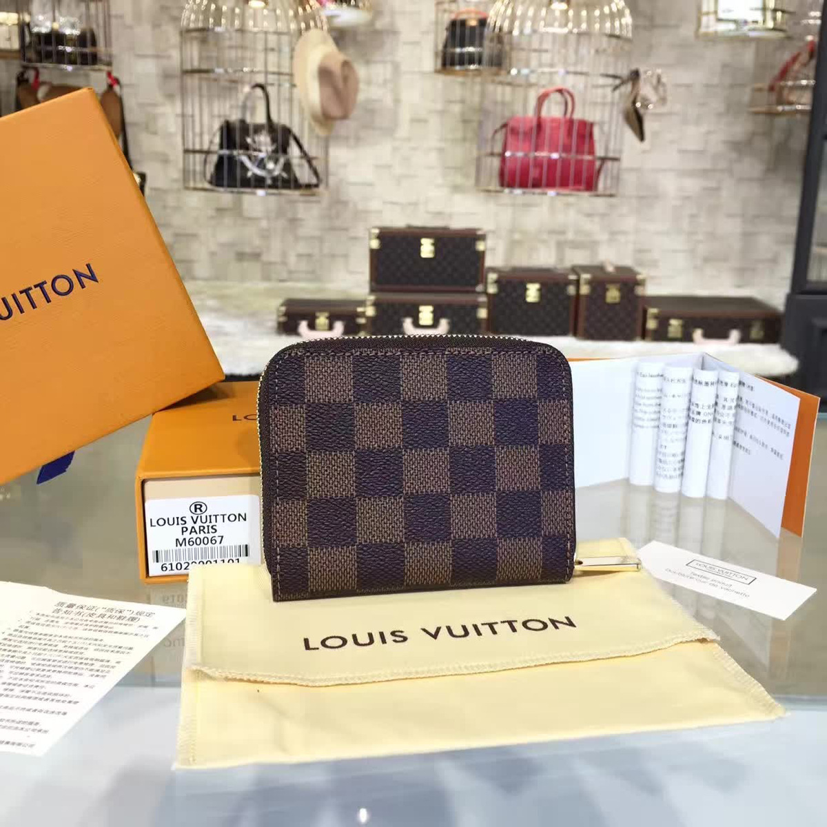 l0vis Vvtt0n zippy cohotbag coin purse  damier ebène canvas 3166