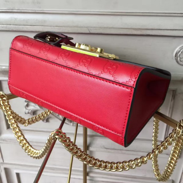 Gvc*1 gg leather padlock studded 2609 20.5cm*9.5cm*13.5cm