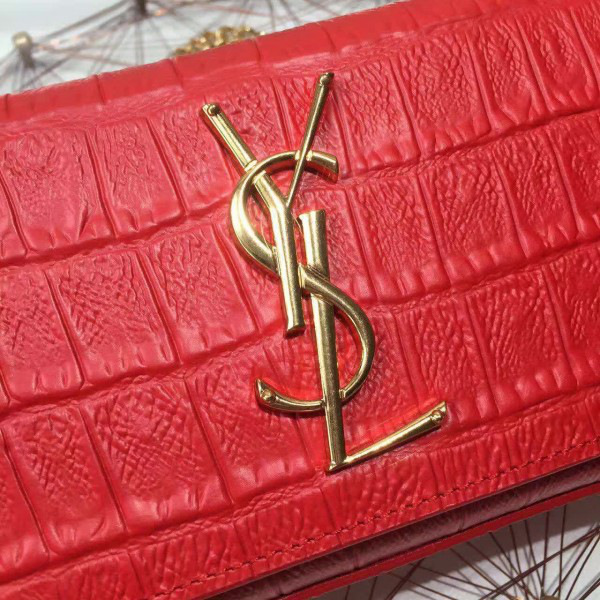 Y51 monogram kate in embossed crocodile shiny leather cohotbag 4753