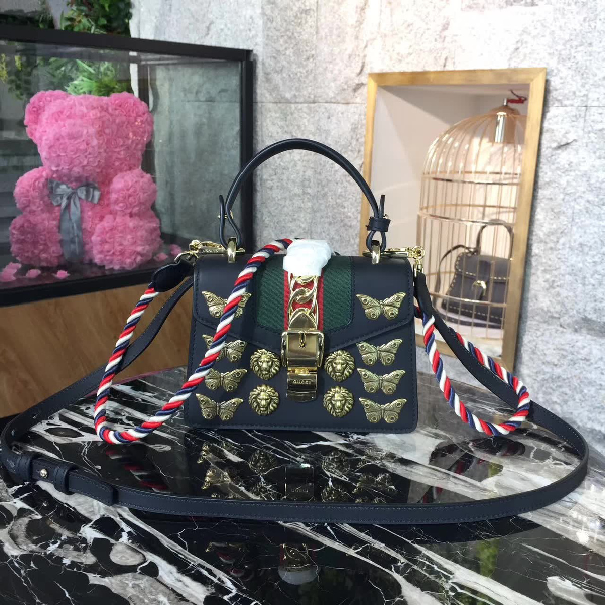 Gvc*1 sylvie leather bag  2585
