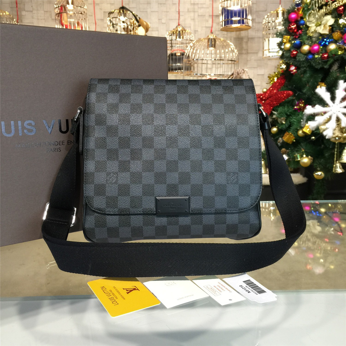 cohotbag l0vis Vvtt0n  damier graphite district pm