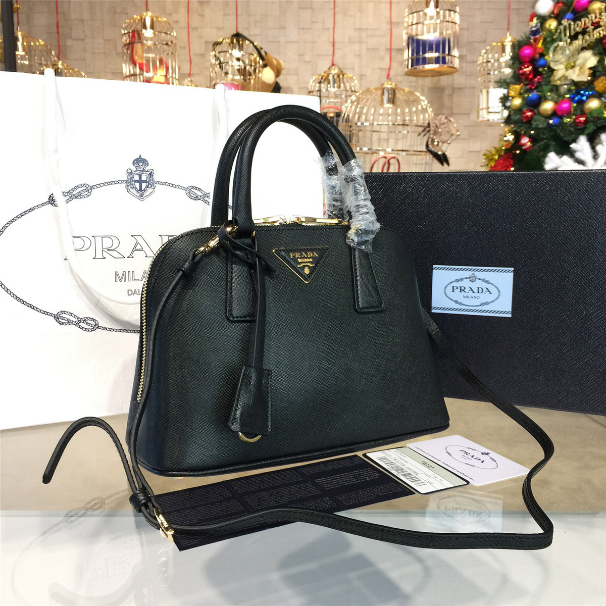 Pra*a promenade bag 3892  25.5cm x 10.5cm x 17cm