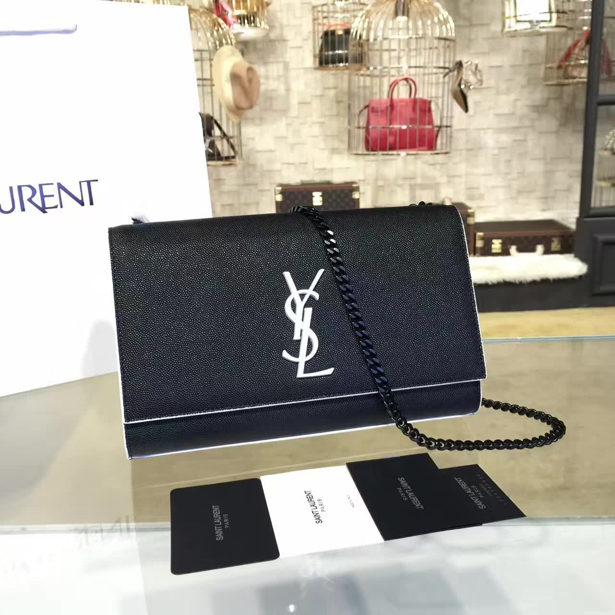 Y51 monogram kate grain de poudre embossed leather cohotbag 4750