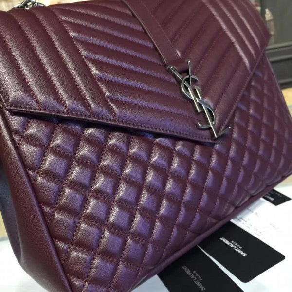 Y51 envelop satchel large wine red 5129 36cm x 26cm x 13cm