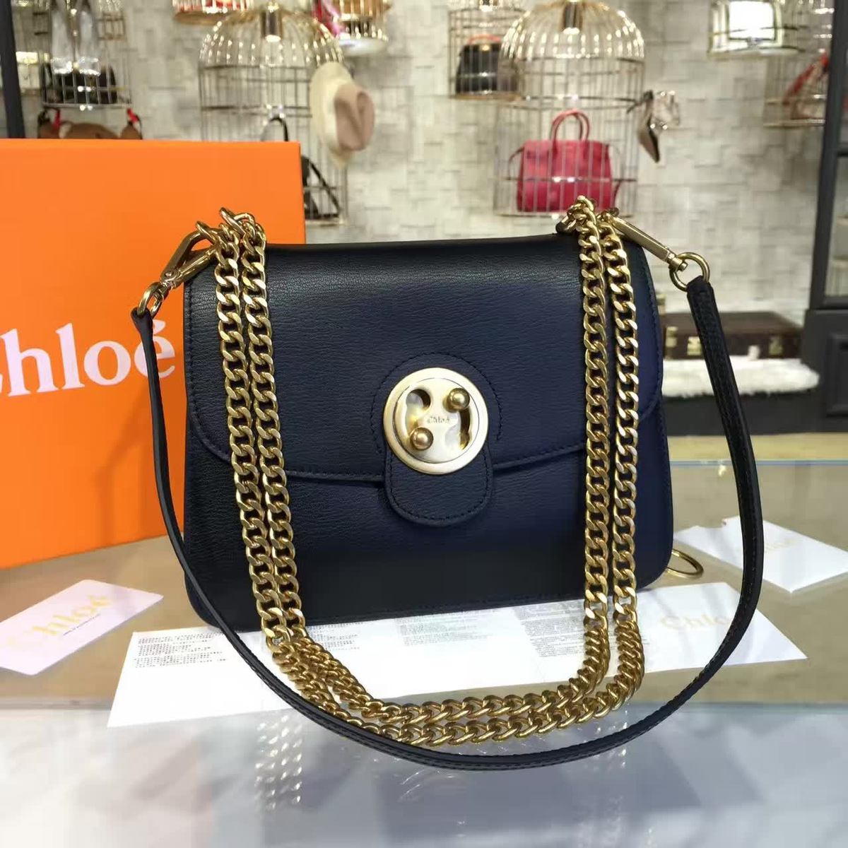 Ch10e leather mily z1322 23.5cm x 18cm x 8.5cm