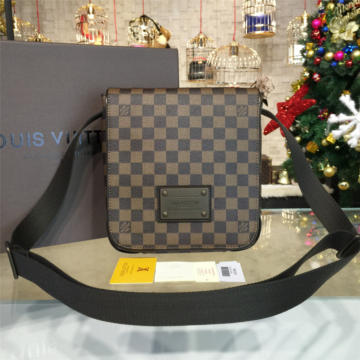 l0vis Vvtt0n damier ebene cohotbag  brooklyn pm