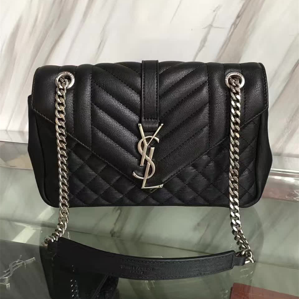 Y51 envelope medium bag black 24cm x 15cm x 7 cm
