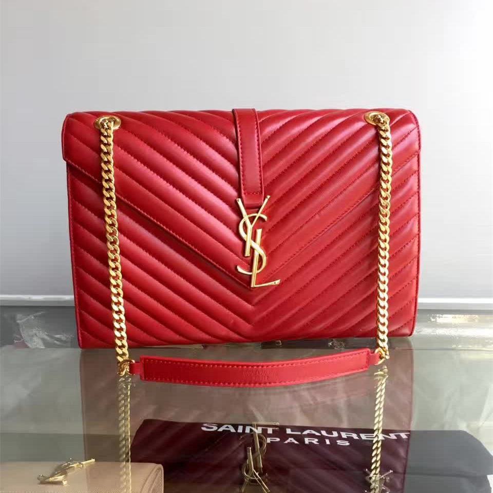 Y51 gold monogram college red 5087  31cm x 22cm x 7.5cm