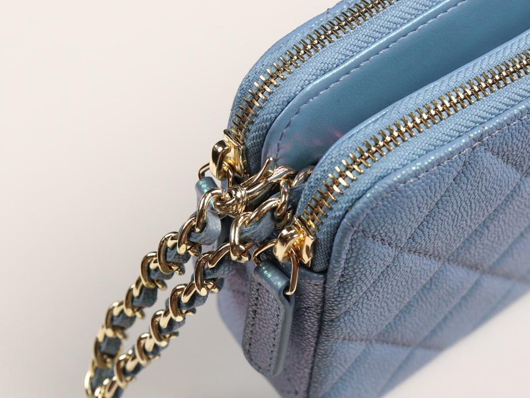 Ch**el 2019 new chain bag blue