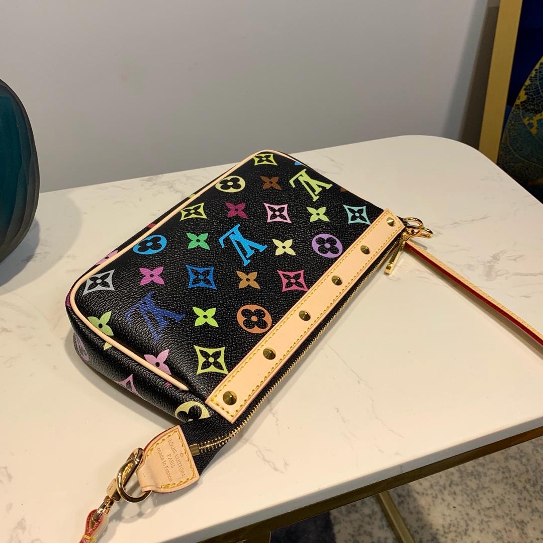 LV fashion exquisite handbag black 21*13*5CM