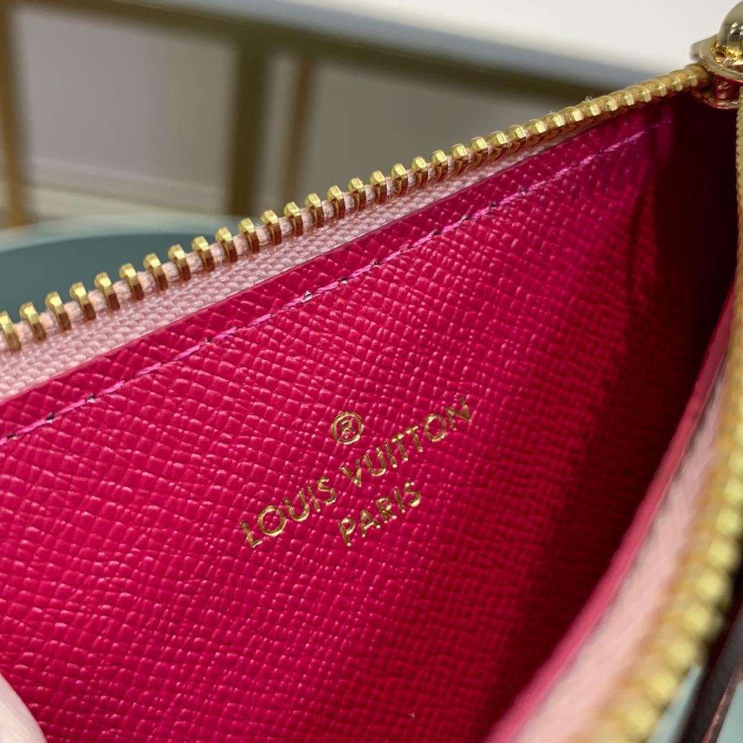 Lv zipper clip monogram canvas 04 13.0x 7.5x 0.4 cm