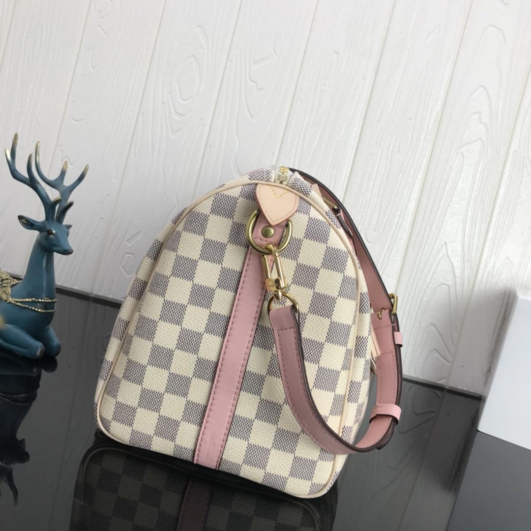 l0vis Vvtt0n speedy bandoulière 30 damier azur canvas 3699_30*21*17
