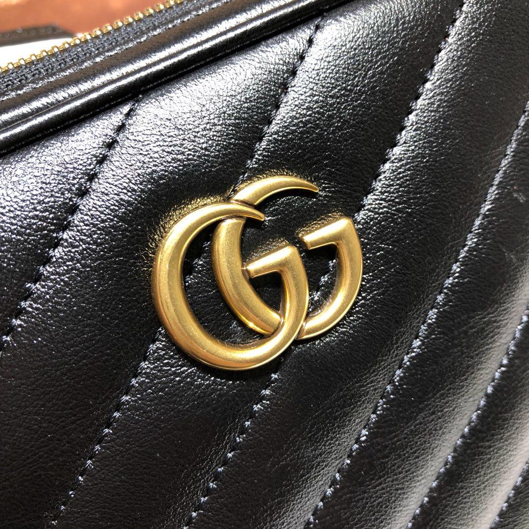 Gvc*1 shoulder bag chain bag black 16 x 18.5 x 7 cm
