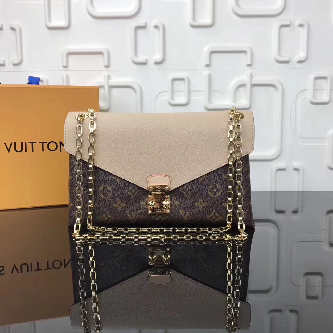 Lv monogram chain bag m41200 khaki 26 x 17 x 6 cm