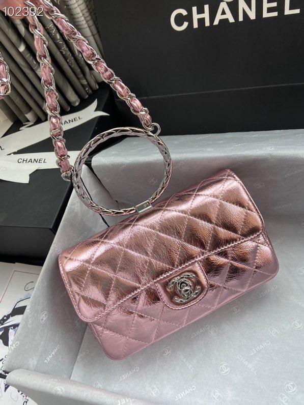 Ch**el handbag pink 18 x 5 x 11cm