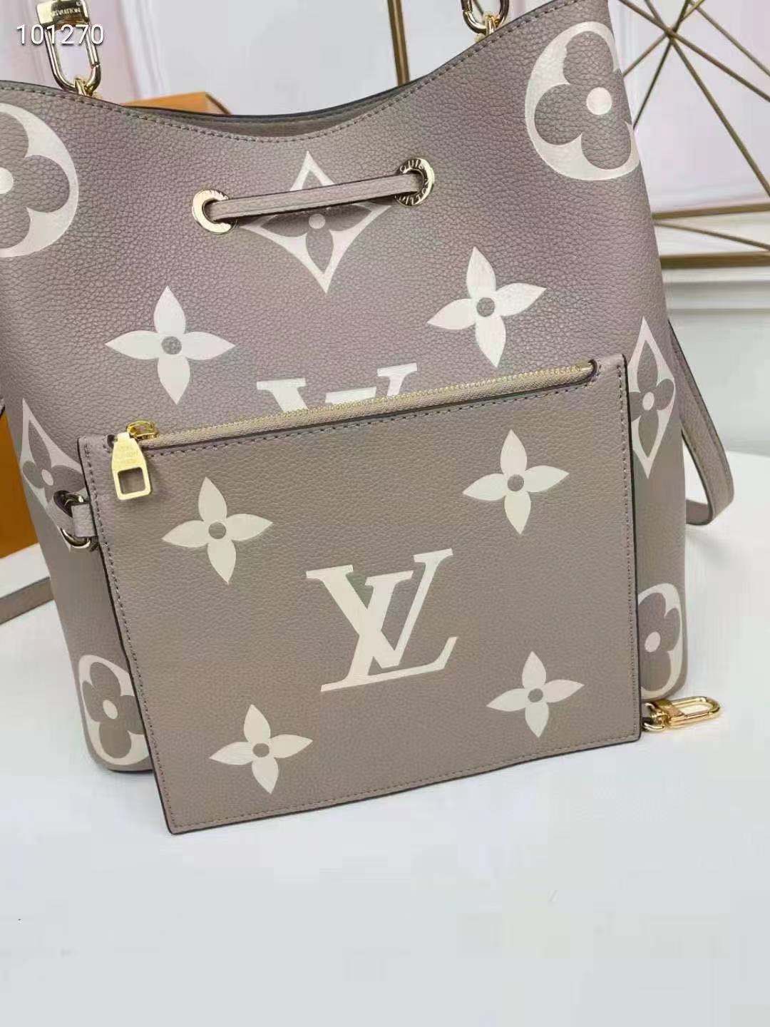 Lv m45555  néonoé mm bicolor monogram empreinte leather 26CM