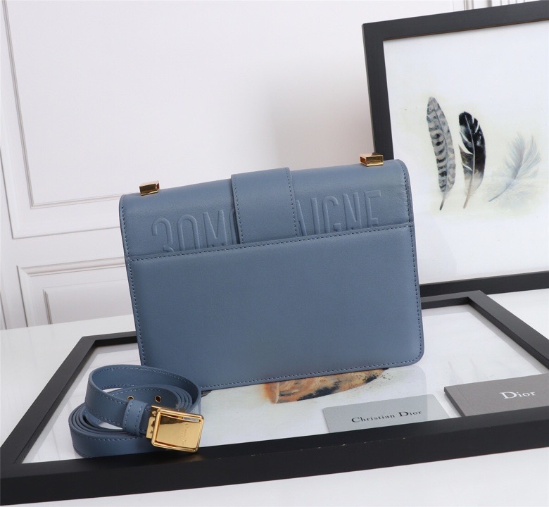 D10r lady D10r montaigne smooth cowhide blue 24 x 17 x 8 cm