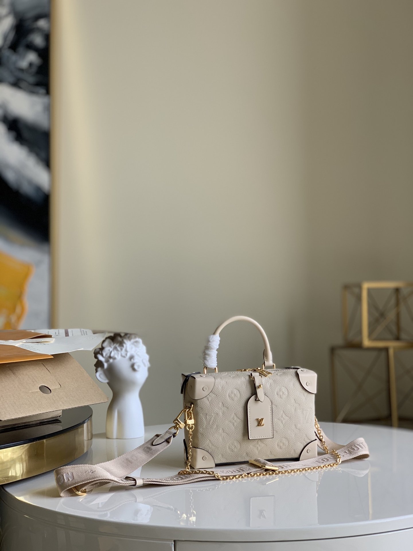 l0vis Vvtt0n petite malle souple cream m45394 20×8×14cm