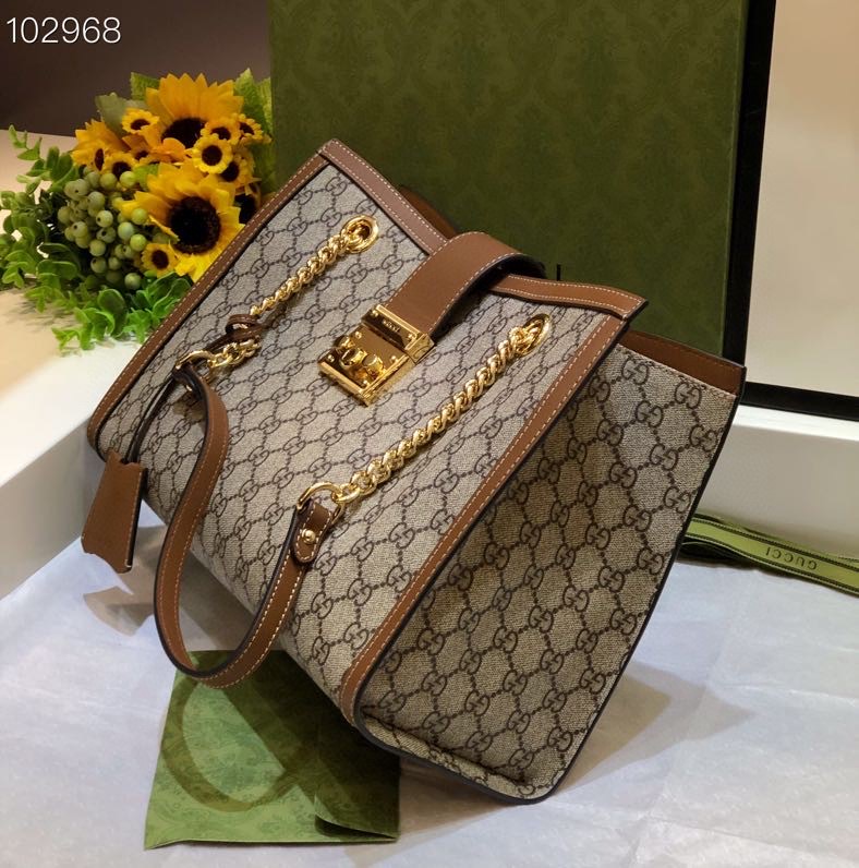 Gvc*1 padlock gg svp*me canvas shoulder bag apricot 479197 35 x 23 x 14 cm