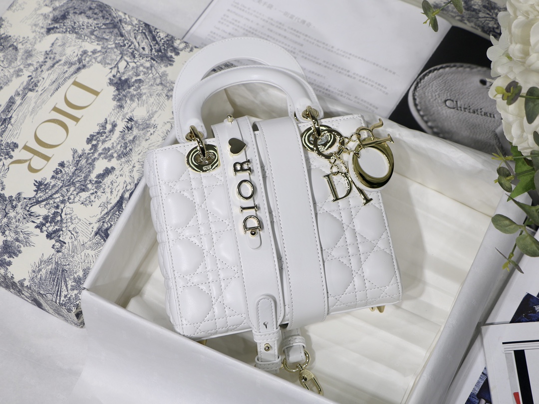D10r lady my abcD10r bag latte cannage lambskin m0538 20cm