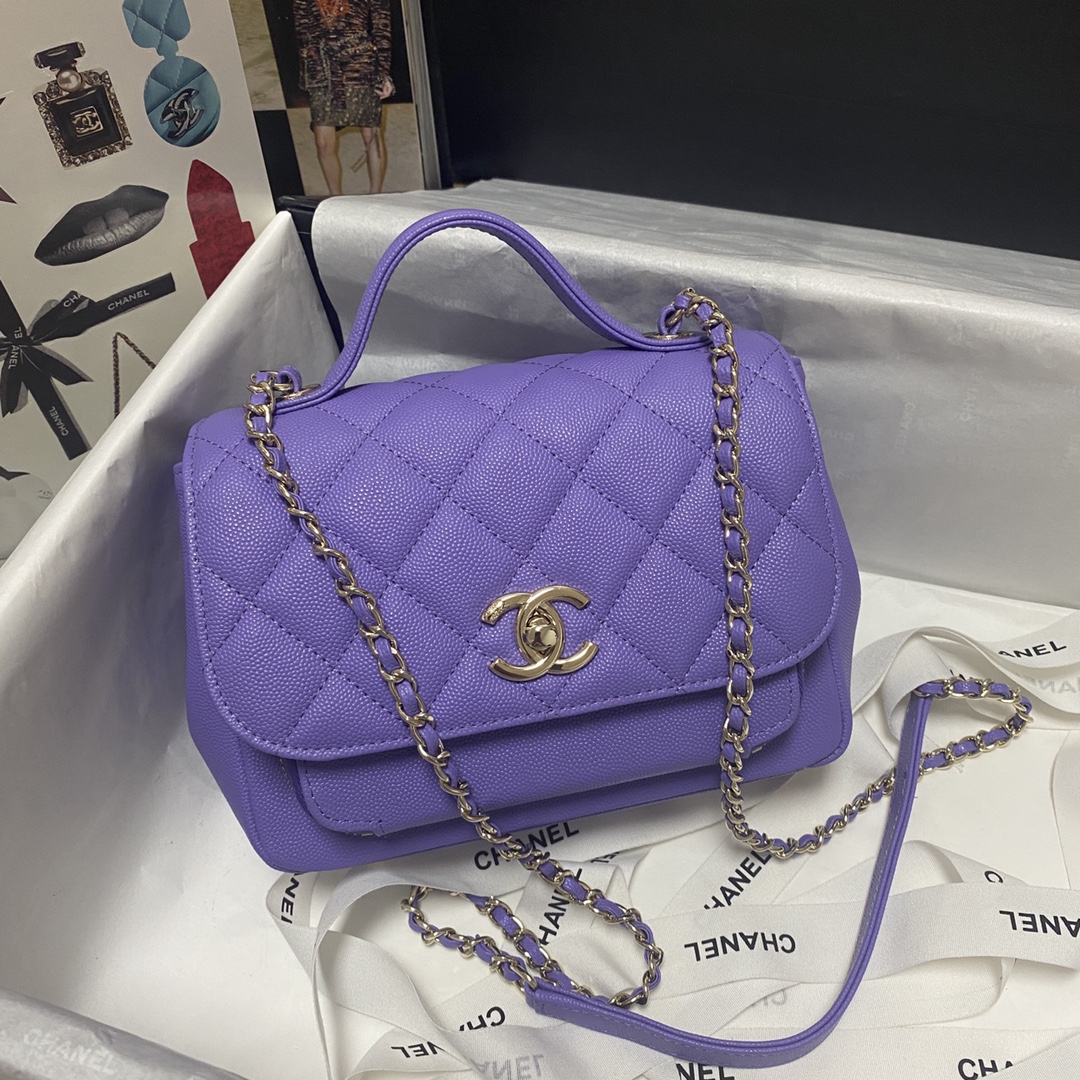 Ch**el mini flap bag with top handle a93749 19 x 7 x 14 cm