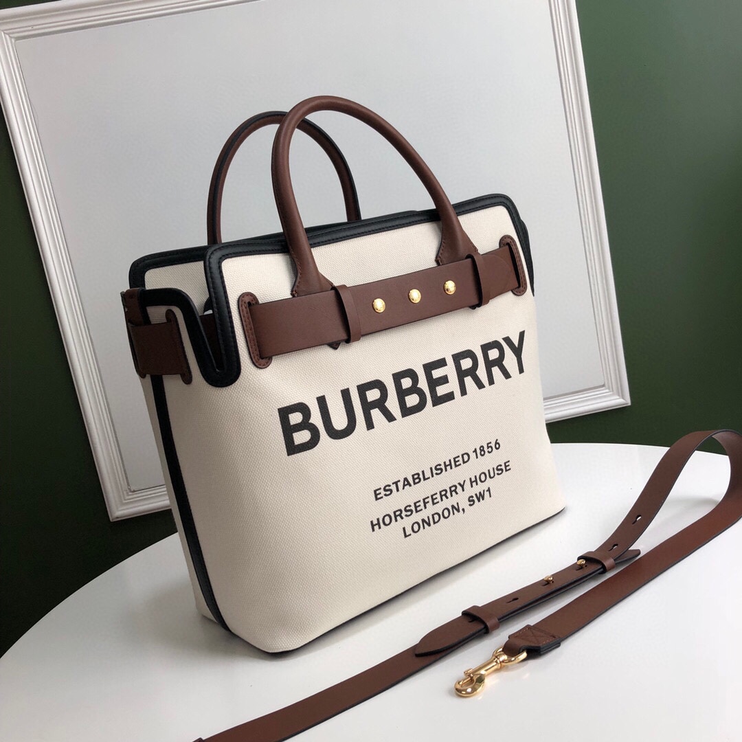 Bv*b*rry the belt medium tote bag in brown/black 40 x 20 x 39cm